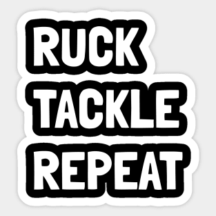 ruck tackle repeat Sticker